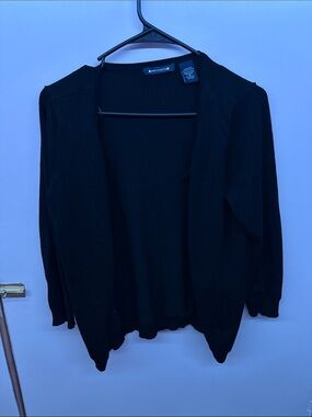 Architect Black Open-Front Lightweight Cardigan